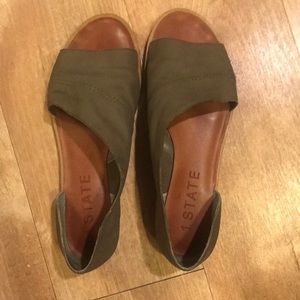 1. State army green flats